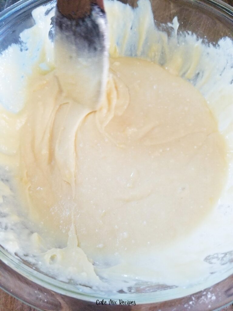 Batter for the cookies ready to be dipped out.