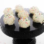 A tray of sugar cookie truffles.