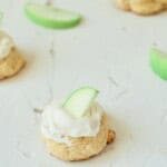 A close up on a delicious apple pie cookie.