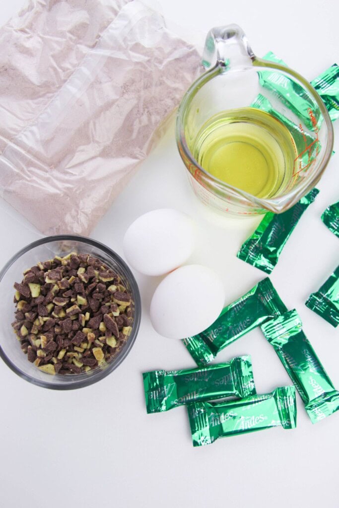 The ingredients needed to make a dessert.