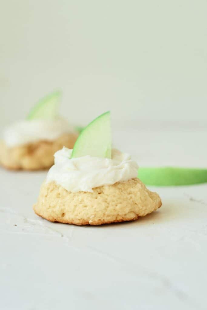 a picture of two apple pie cookies