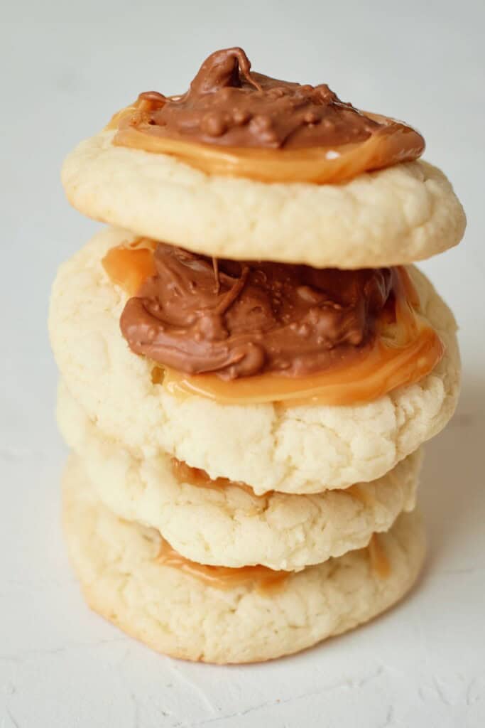 A stack of the finished dessert.