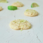 Featured image showing the finished key lime cake mix cookies ready to eat.