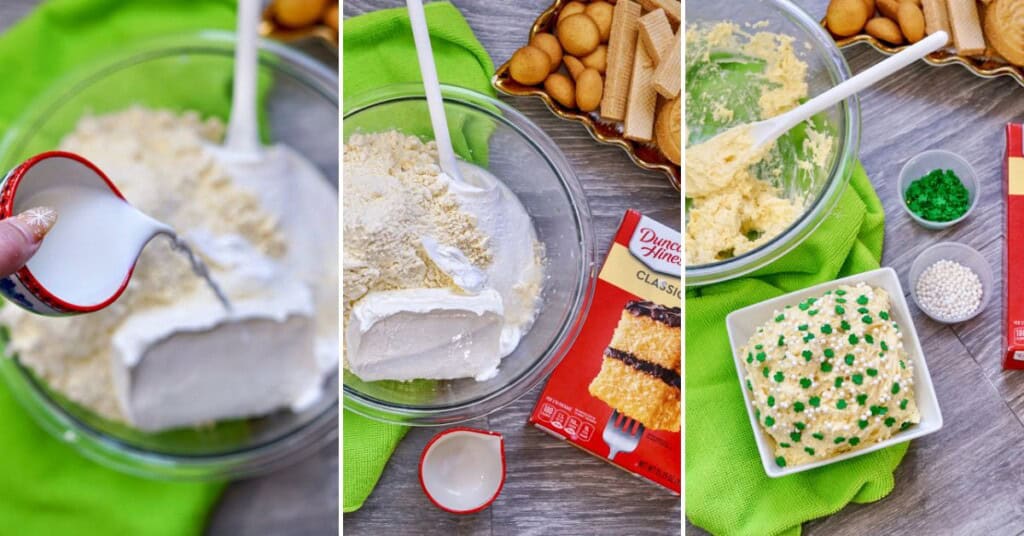 Combining all the ingredients and assembling the tray.