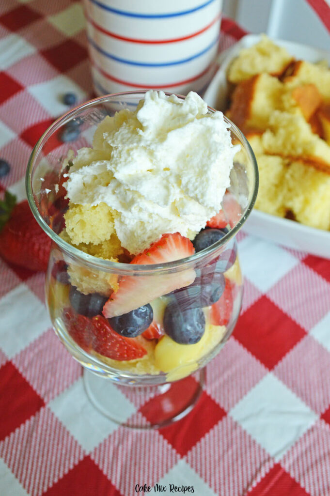 Recipe for berry trifle added to the dessert table! 