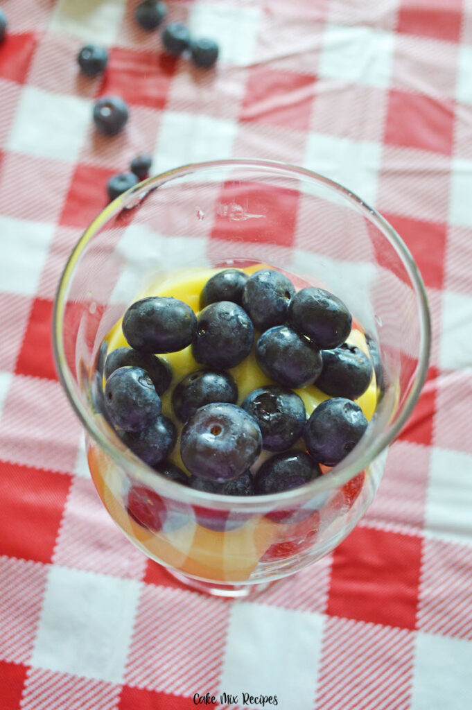 recipe for berry trifle blueberries added. 