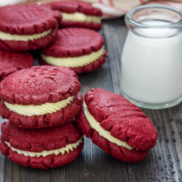cookies with red velvet cake mix