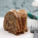 A slice of the Apple Cinnamon Bundt Cake.