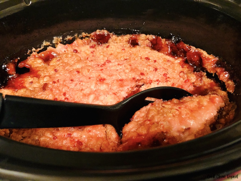 Another look at the fully baked crockpot dump cake recipe. 