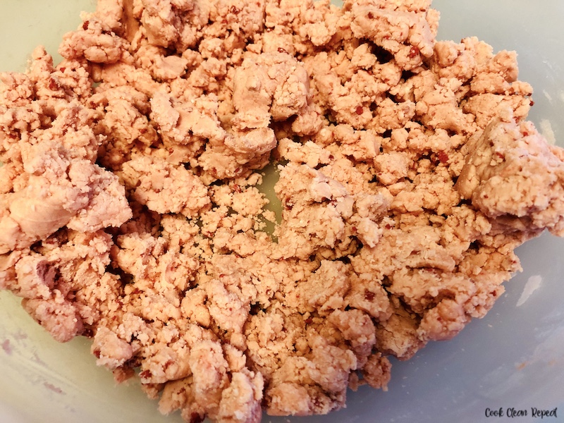 crumble mixture prepared and ready to use. 