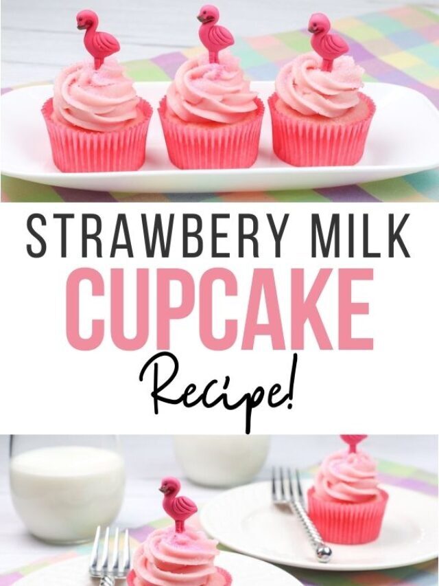 Strawberry Milk Cupcakes