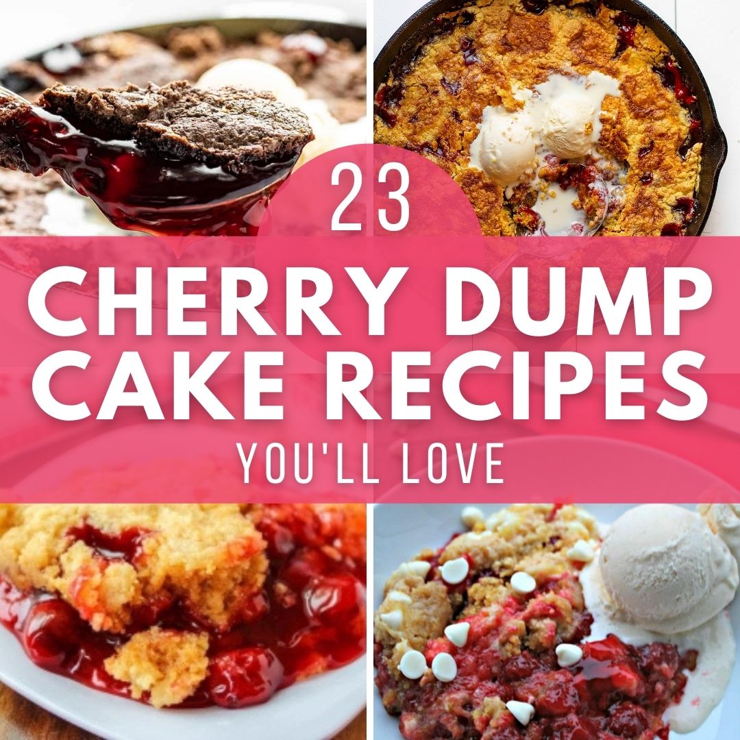 a collection of the best cherry dump cake recipes