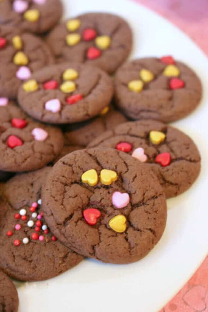 A stack of the treats on a white plate.