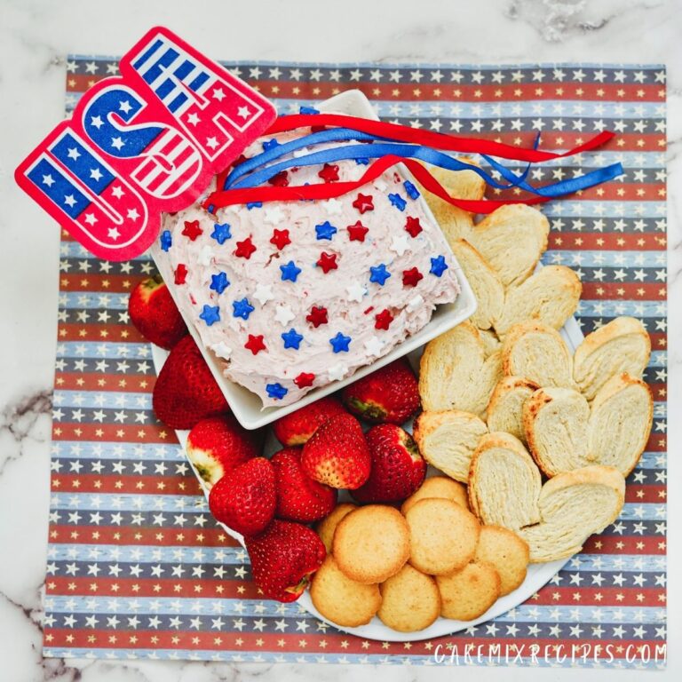 Patriotic Cake Mix Dip