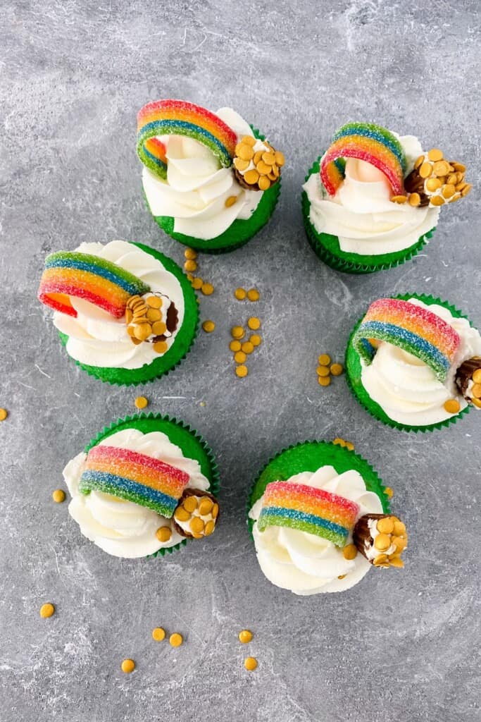 A circle of sweet and delicious desserts.