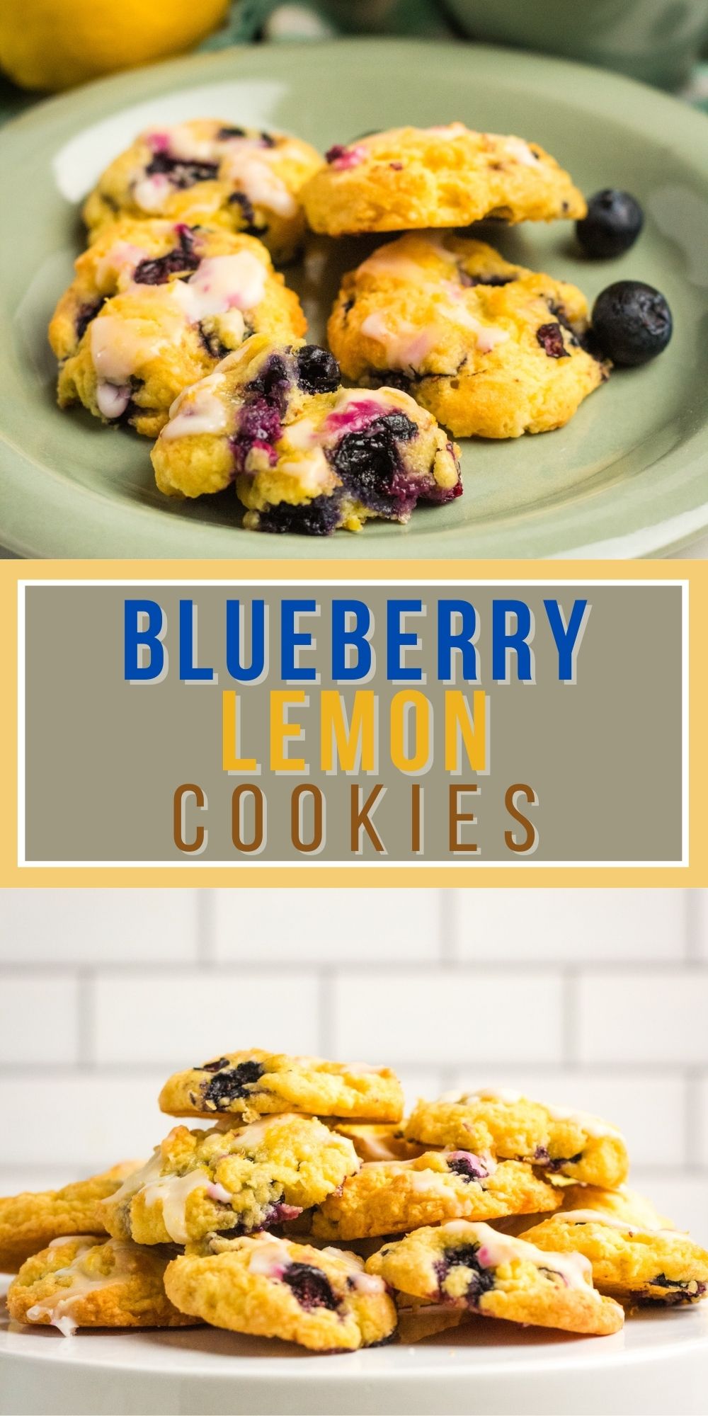 Lemon Blueberry Cookies | Cake Mix Recipes