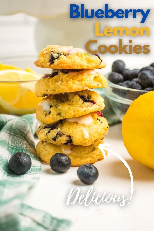 Lemon Blueberry Cookies | Cake Mix Recipes