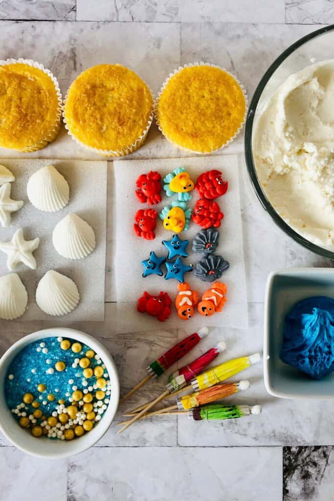 All the ingredients needed for the summer treats.