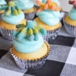 A tray of octopus cupcakes.