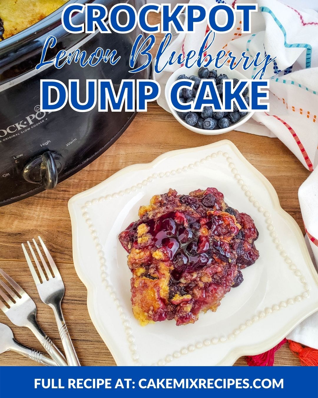 Blueberry Dump Cake - Belly Full
