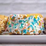A platter of fun homemade ice cream sandwiches.