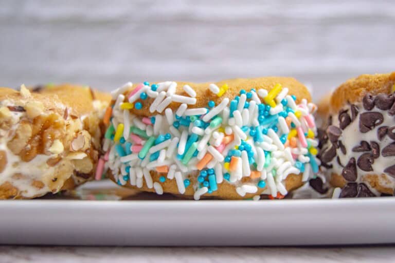 A platter of fun homemade ice cream sandwiches.
