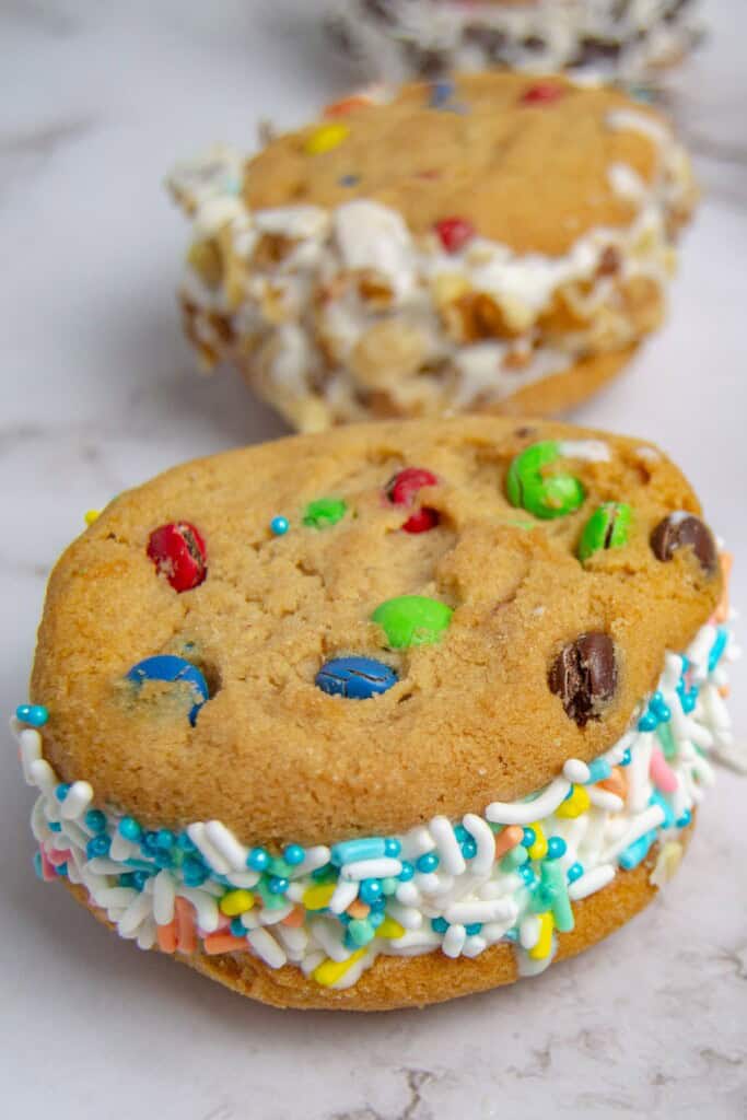 An M&M frozen treat.