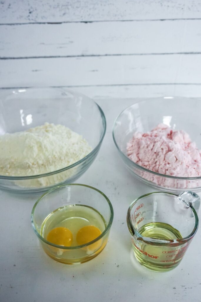ingredients needed to make crinkle cookies from cake mix.