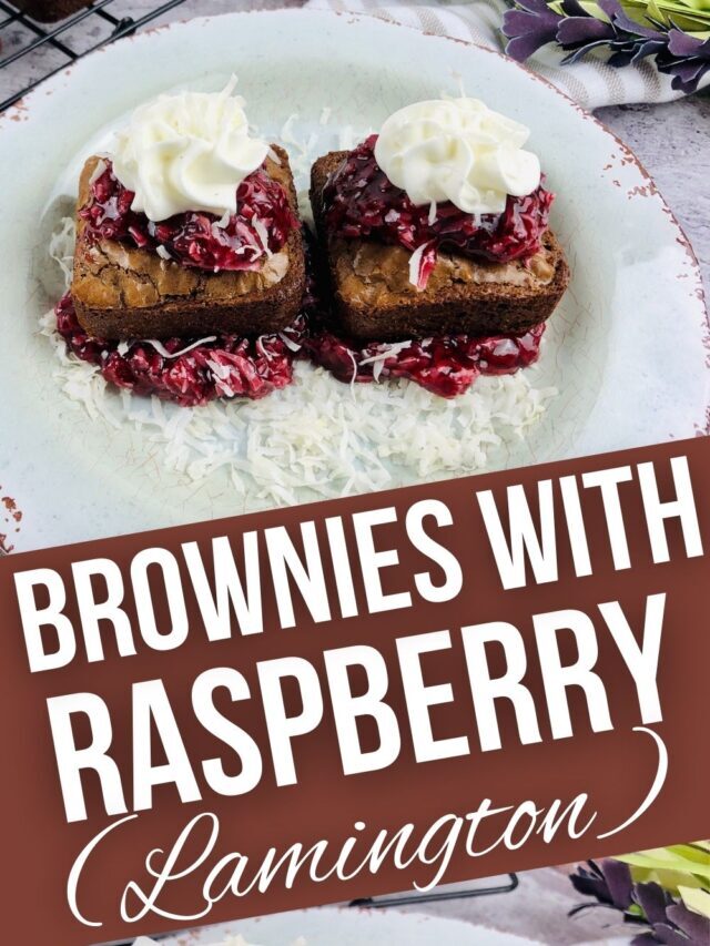 Brownies with Raspberry