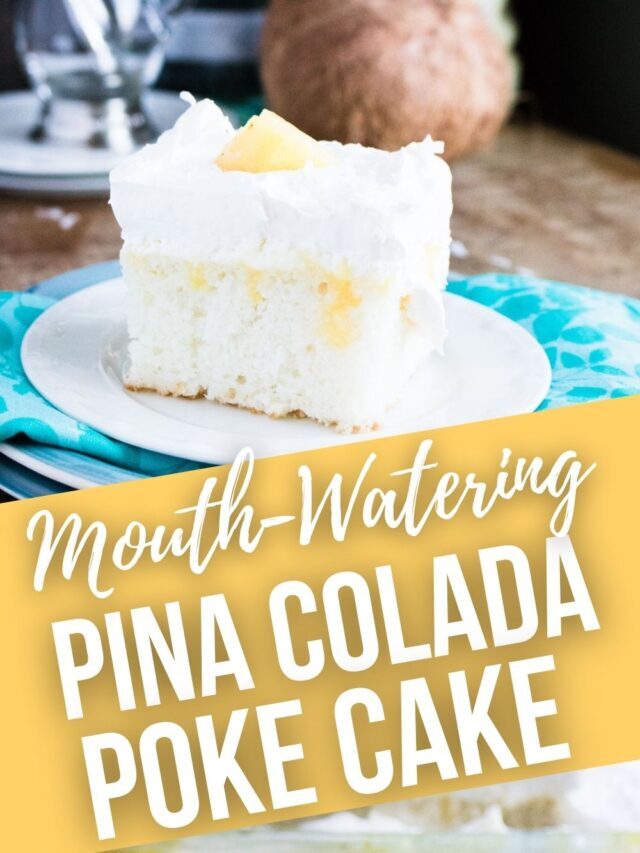 Pina Colada Poke Cake