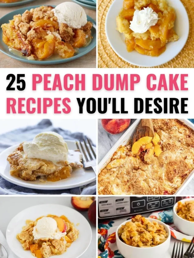 25 Fresh Peach Dump Cake Recipes