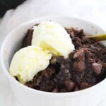 A bowl of the finished dessert.