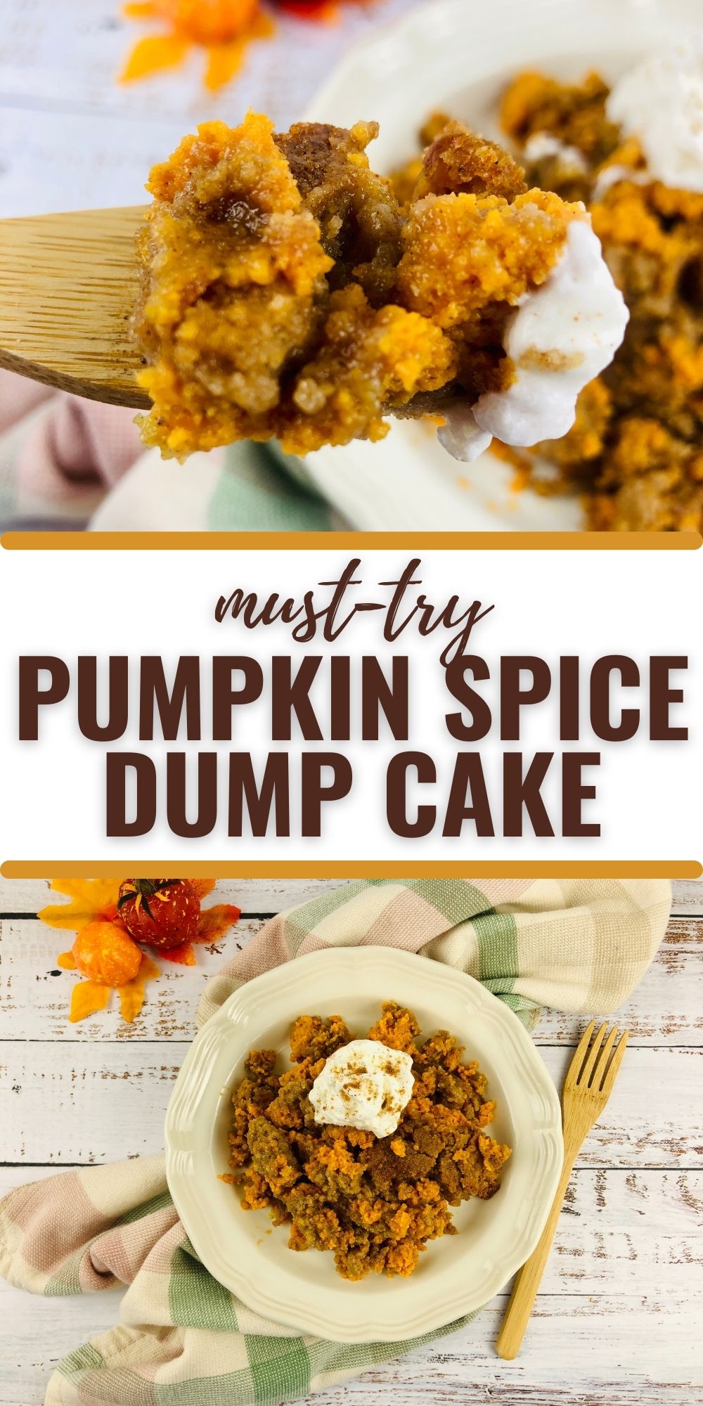 Pumpkin Spice Dump Cake | Cake Mix Recipes