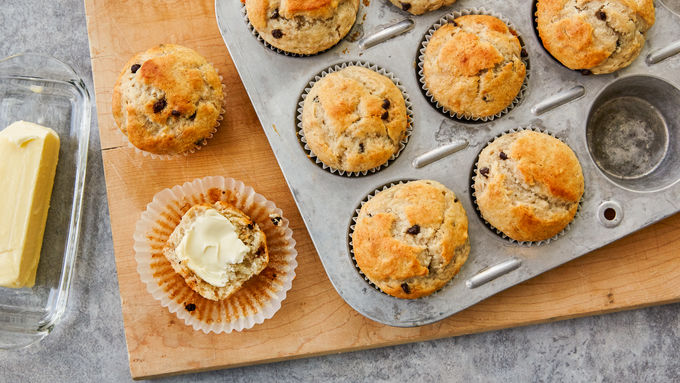 Banana Bisquick muffins with chocolate chips