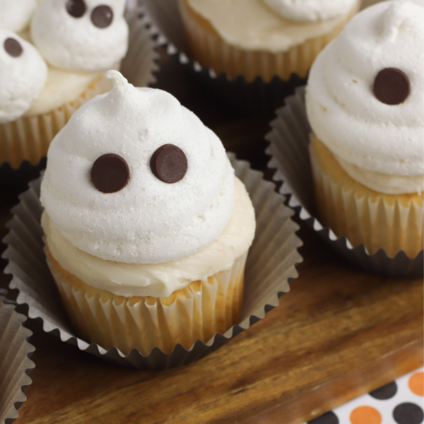 Halloween Ghost Cupcakes | Cake Mix Recipes