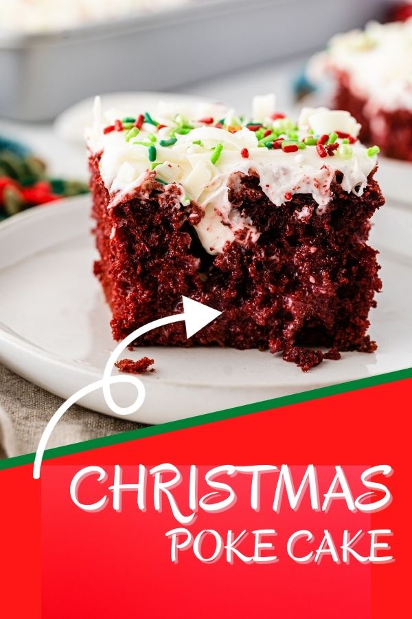 Christmas Poke Cake | Cake Mix Recipes