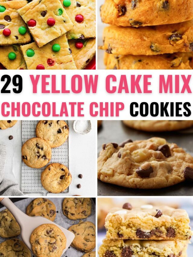 29 Yellow Cake Mix Chocolate Chip Cookies