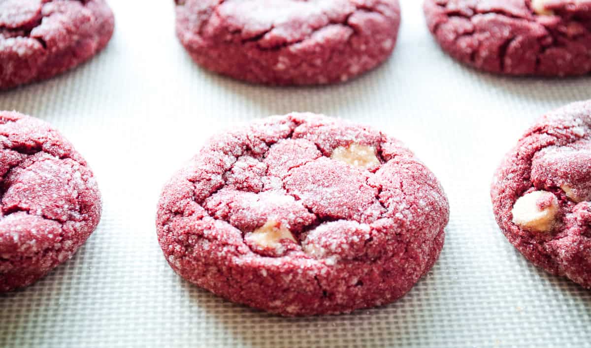 Easy Red Velvet Cake Mix Cookies Process12