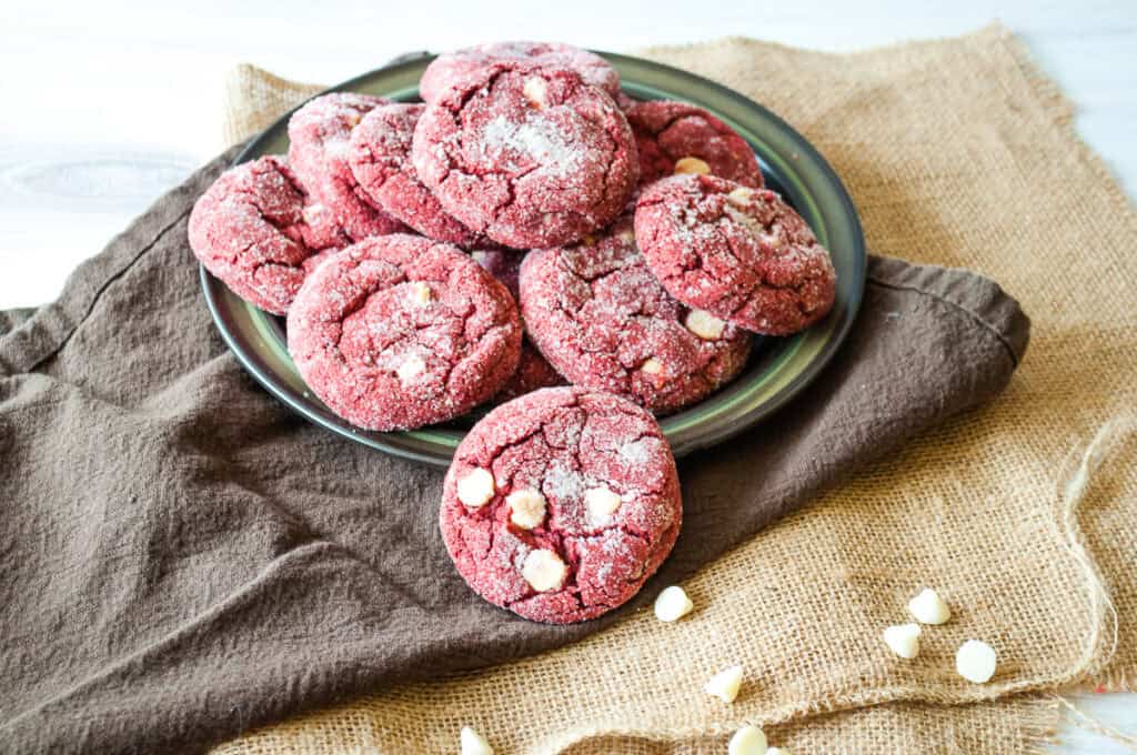 Easy Red Velvet Cake Mix Cookies9
