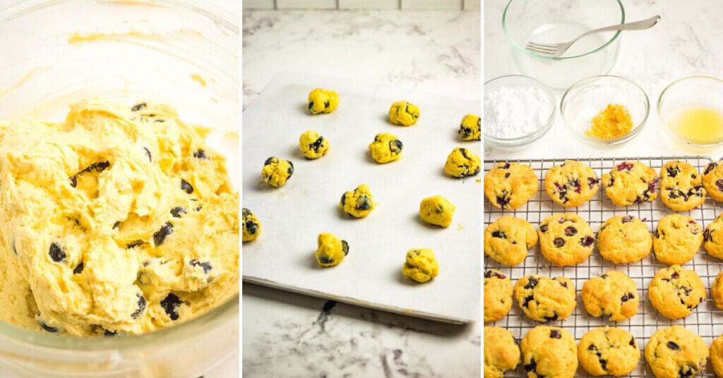Place the cookies on a cookie sheet and baking in the oven.