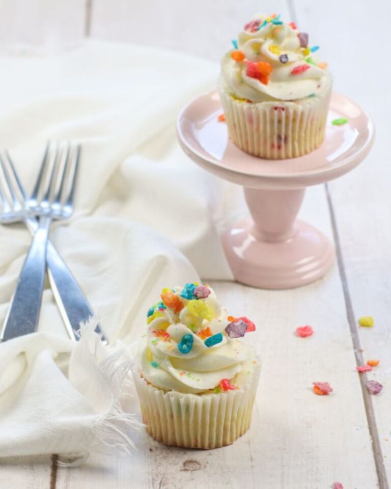 Fruity Pebble Cupcakes