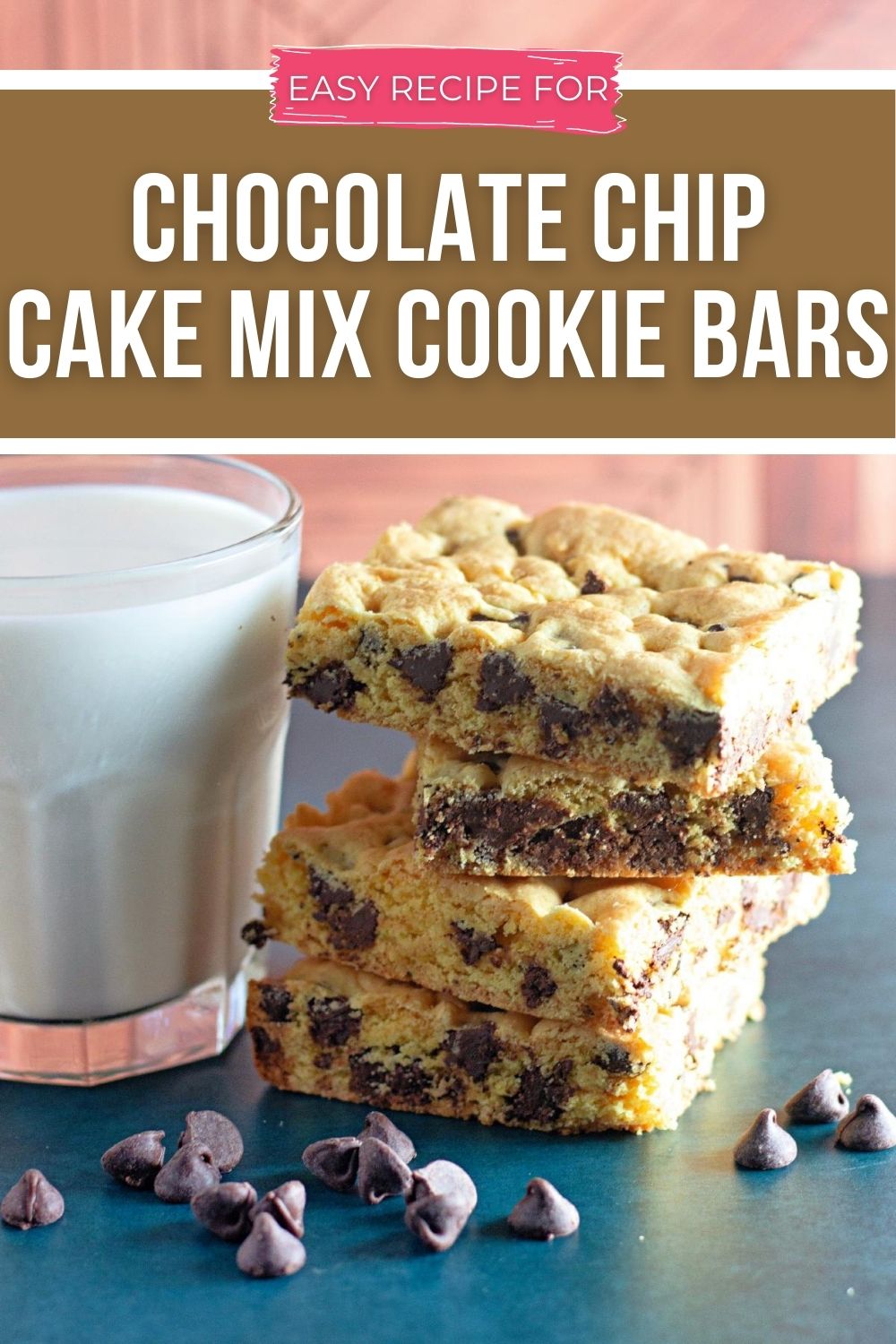 Chocolate Chip Cake Mix Cookie Bars | Cake Mix Recipes