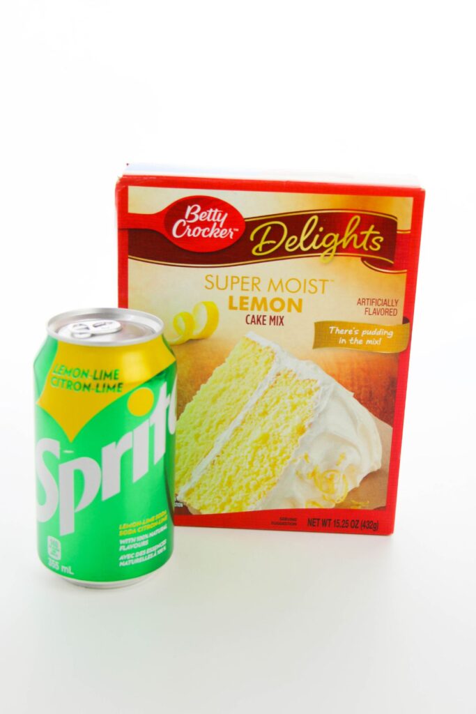 image ingredients of Easy Lemon Cupcakes with Cake Mix