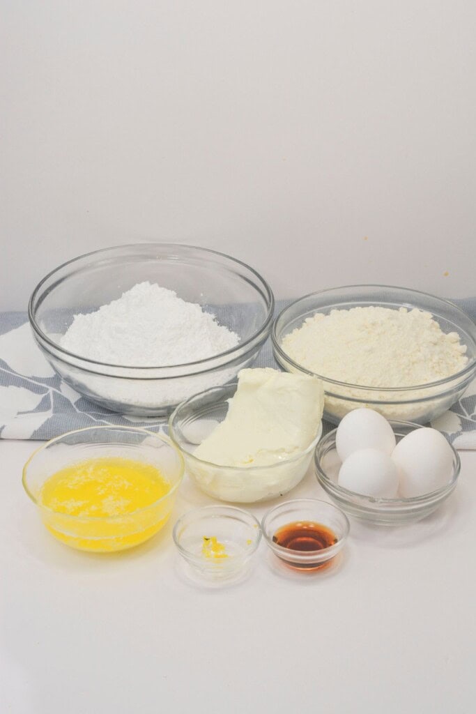 Cake Mix and ingredients to make the bars.