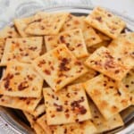 A platter of alabama heat seasoned crackers.