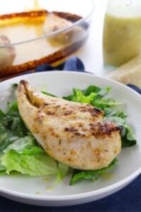 A slice of italian dressing chicken.