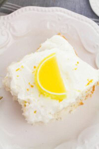 A slice of lemon sprite cake.