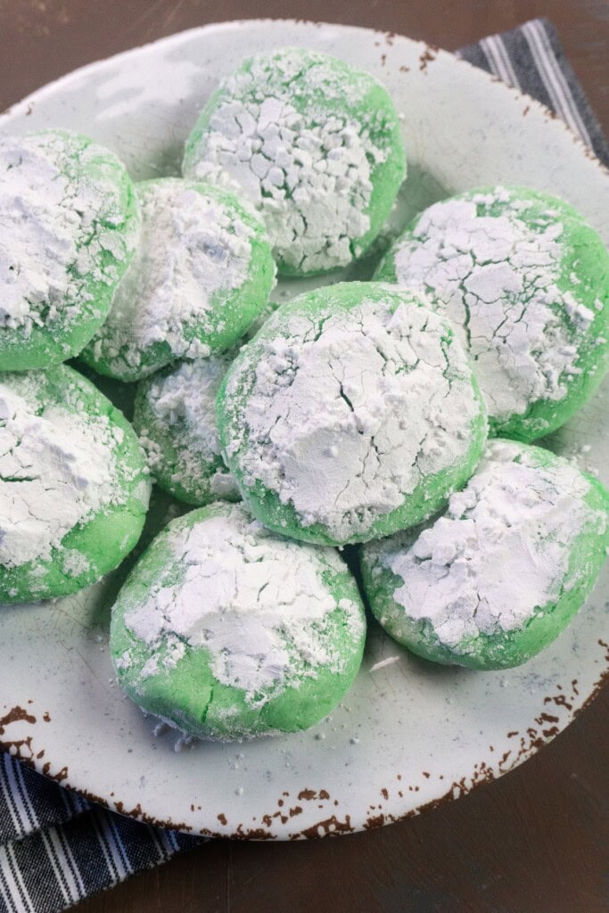 A stack of the finished holiday treats.